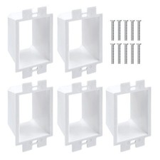 5PCS BE1-5 Electrical Outlet Box Extenders 1-Gang with 10PCS Screws White
