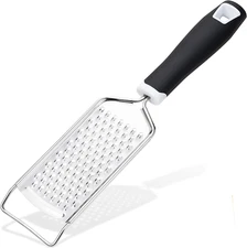 Professional Cheese Grater Stainless Steel Handheld Zester Cheese Spices Black