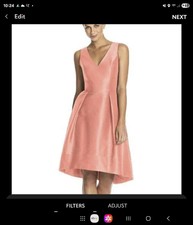 BEAUTIFUL NWT ALFRED SUNG Women’s Size 6 Dress CORAL COLOR Party Cocktail