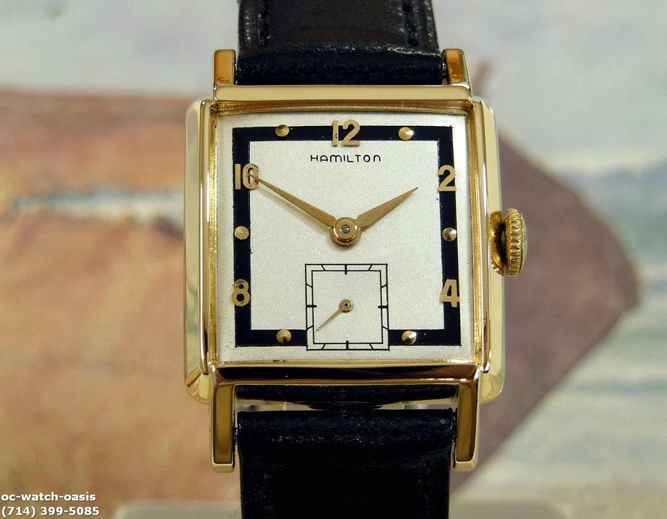 1951 年老式汉密尔顿加里,令人惊叹的银色表盘、服务和保修 — 第 2/4 张图片