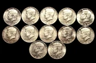 Lot of 12 JFK Half Dollars 1966-69    40% Silver