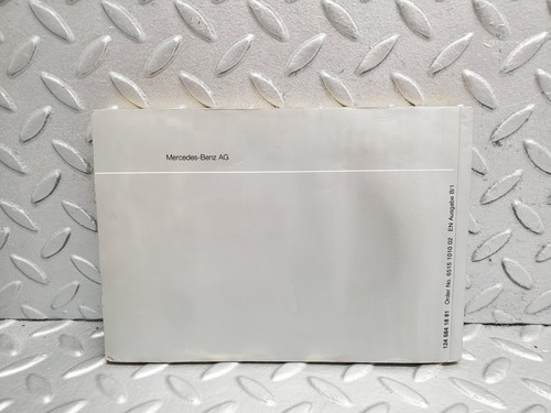 ⚙49415⚙ Mercedes-Benz A124 320E Cabriolet Owner's Manual 1245841881 - Picture 2 of 11