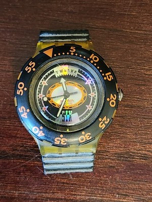 Swatch Scuba 200 Watch TECH DIVING SDK110 From 1993 *No Band* Working