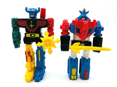 Vintage 1984 LJN Voltron Vehicle Team Assembler Lion Force Figures Lot of 2