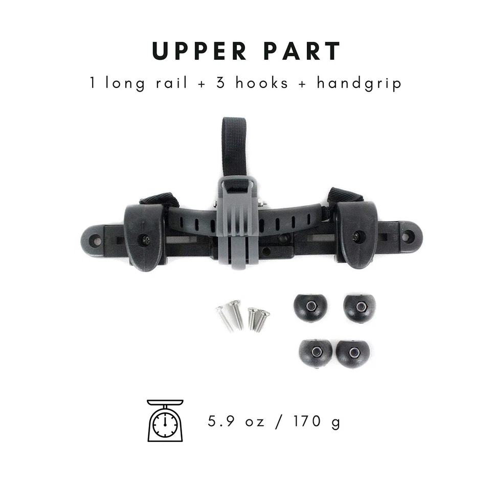 Kit de herrajes para alforjas para bicicleta - para convertir cualquier bolsa en una bolsa para bicicleta - se puede usar Foto 4 de 4