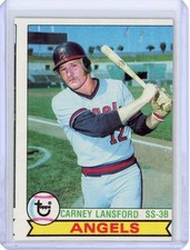 1979 TOPPS CARNEY LANSFORD #212 ANGELS AS SHOWN FLAT $1 SHIPPING
