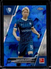 Takuma Asano 2021-22 Topps Chrome Bundesliga Sapphire #25 Qty Available