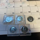 FIVE 1968 Silver Half