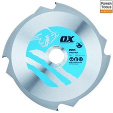 Ox Tools OX-PCD-216/30 Ox Fibre Cement Cutting Blade - 4 Teeth - 216/30Mm EA