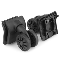 1 Pair Kofferrollen Ersatzrollen SchwenkräDer Mit 4 SchraublöChern GepäCkräDer F