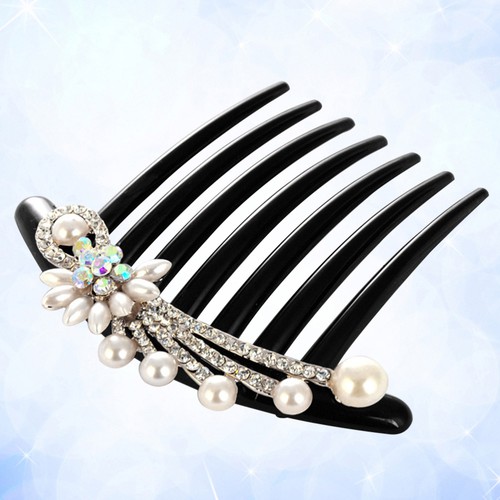 Pearl Comb Bridal Hair Pieces Miss Bride Bridesmaid Clips Jewelry for Wedding - Picture 11 of 11
