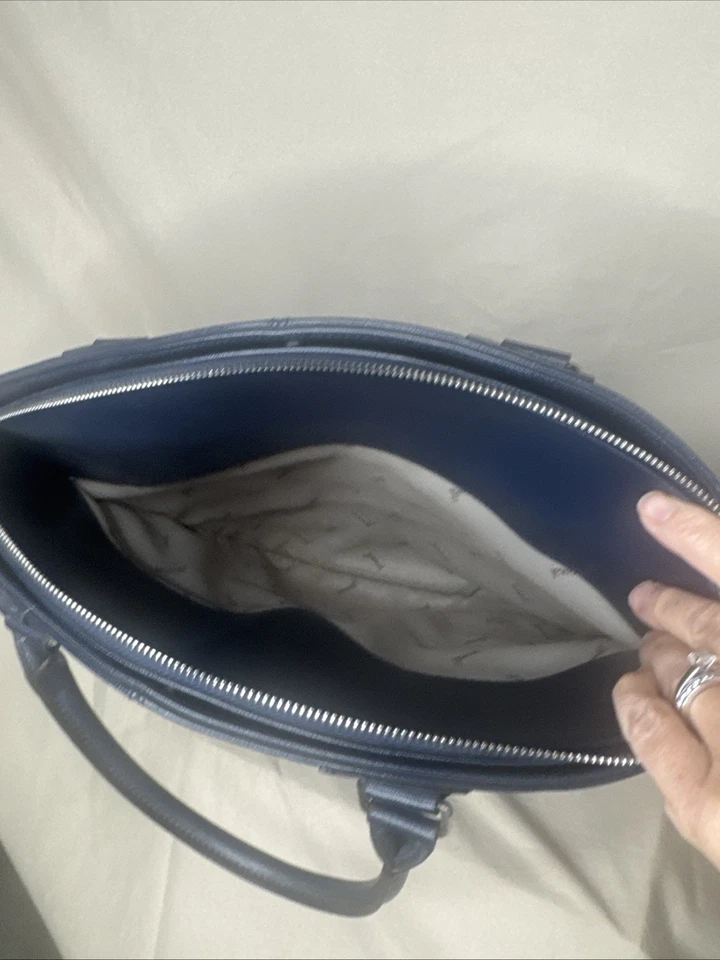 Bolso de Mano Jewell Azul Marino Grande - Cuero Sintético Foto 3 de 4