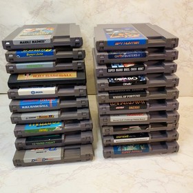 Lot of 20 NES Carts | Bundle of Untested Vintage Nintendo Video Games