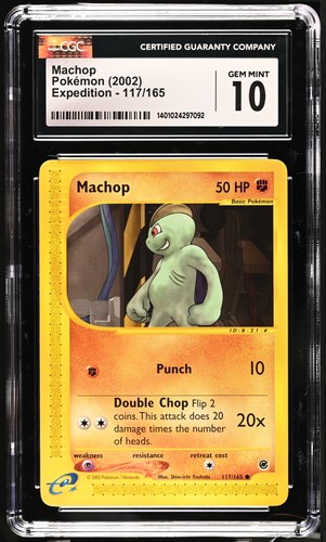 Machop graded CGC 10 for sale on eBay
