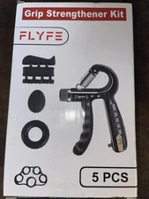 Grip Strength Trainer Kit (5 Pack), Adjustable Resistance Hand Grip Strengthener