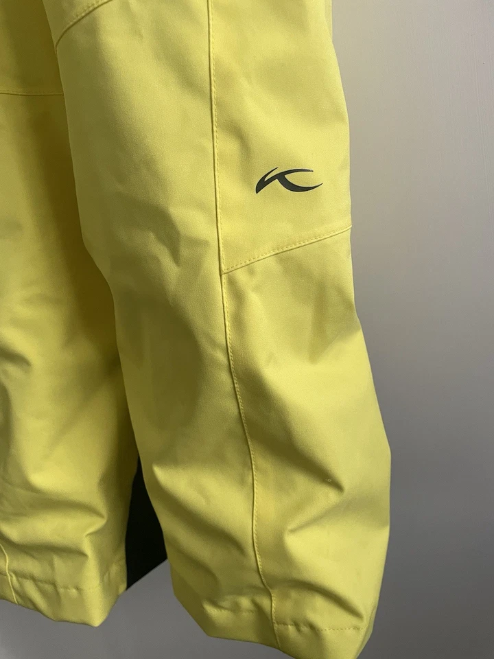 Pantalones de esquí snowboard aislados vectoriales KJUS para niños talla 152 EE. UU. 12 - amarillo Foto 4 de 4