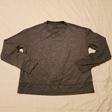 Patagonia Women's Long-Sleeved Glorya Twist Top Shirt Small S Gray Crewneck EUC 