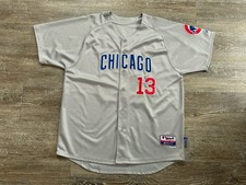 Chicago Cubs Starlin Castro Baseball Jersey SEWN Coolbase Majestic Authentic 54