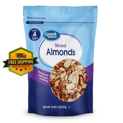 Great Value Sliced Almonds, 16-ounce bag