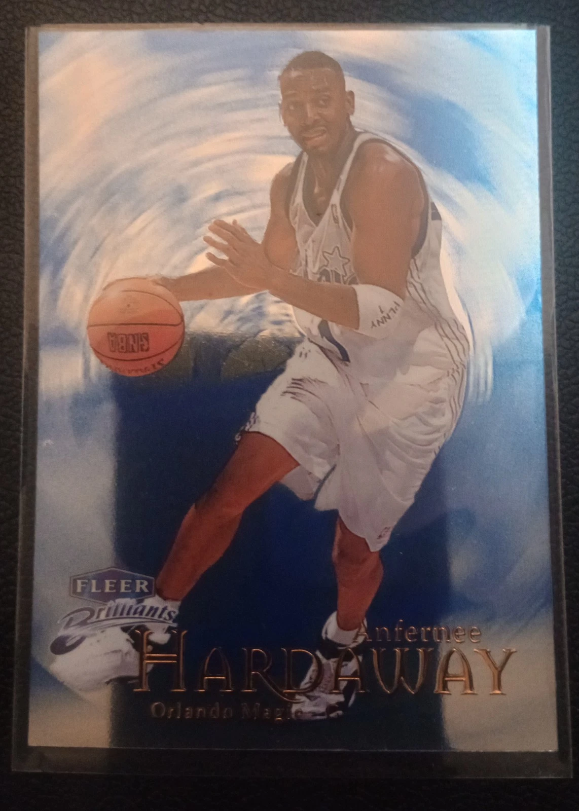 1998-99 Fleer Brilliants Blue #8 Anfernee Hardaway Magic