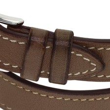 HERMES Cape Cod Double Tour Etoupe Watches CT1.210 Stainless Steel/Leather L... 21