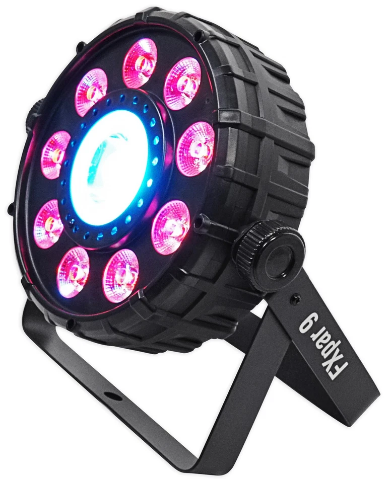 Chauvet DJ FX Par 9 DMX Multi-Effect LED, SMD RGB+UV Strobe Par Light+Speaker - Image 4 of 4