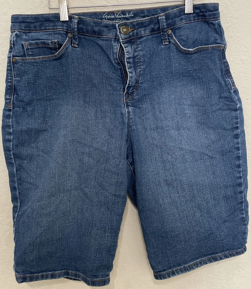 Gloria Vanderbilt Dalia Seam Skimmer Short With Side Slit Vents Standard Pantalones Cortos, Bigotes Andorra, 34 Para Mujer