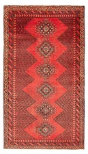 3'7" x 6'2" Vintage Hand Knotted Area Rug Traditional Oriental Wool Carpet