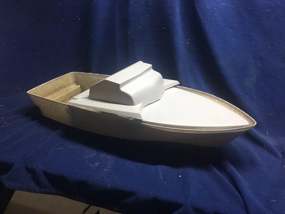 32" 1/12 Scale PATROL BOAT RIVER PBR MK-2 FIBERGLASS HULL CABIN HOUSE & FOREDECK - Image 2 of 4