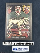 1991 Brockum RockCards Artwork Stick-Ons Clown’s Best Friend - R.K. Sloane