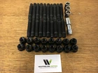 20x M14x1.5 BLACK Wheel Stud & Nut Conversion Kit 68mm Length AND LOCKING NUTS