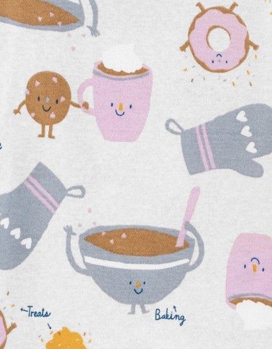 NWt 4T 4 donuts cookies cup cakes dreams 4p pajamas carters birthday christmas - Picture 9 of 11