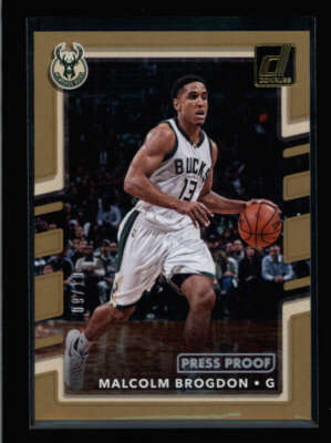 MALCOLM BRODGON 2017/18 DONRUSS #83 PRESS PROOF GOLD PARALLEL #09/10 FC9331