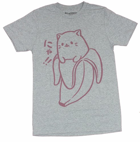 Bananya Mens T-Shirt - Banana Cat 