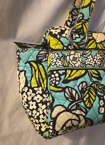 Vera Bradley ~ Bolso de mano retirado Blue Island Blooms Whitney - Imagen 2 de 16