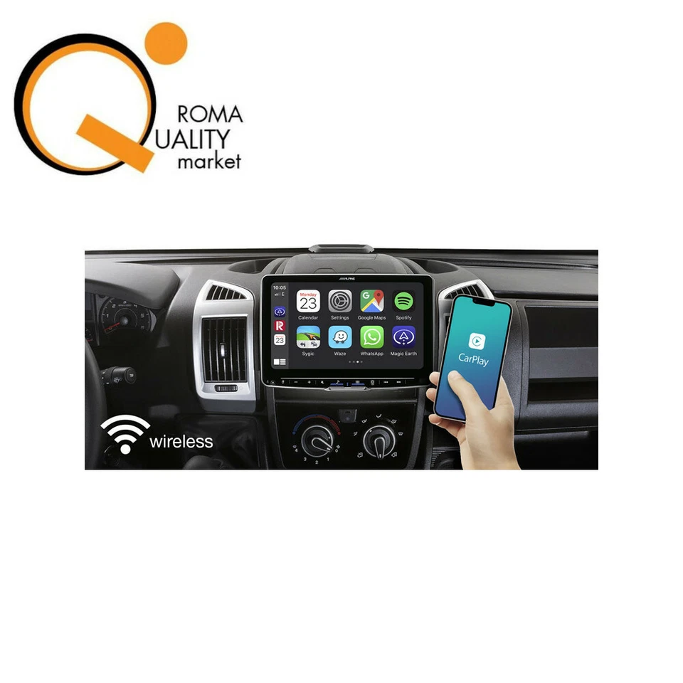 ALPINE iLX-F905D Autoradio Monitor 9" HD DAB+ USB BT HDMI Android Apple Halo 9 - Immagine 4 di 4