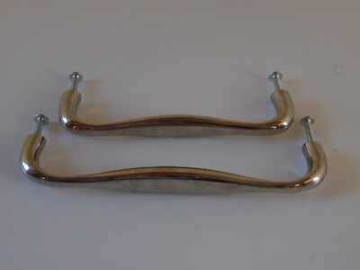 hickory Hardware 6.25,5,  inch brushed metal modern sleek smooth drawer pulls