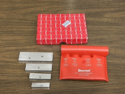 Starrett S154SZ Adjustable Parallel Set with Case, 4 Pieces