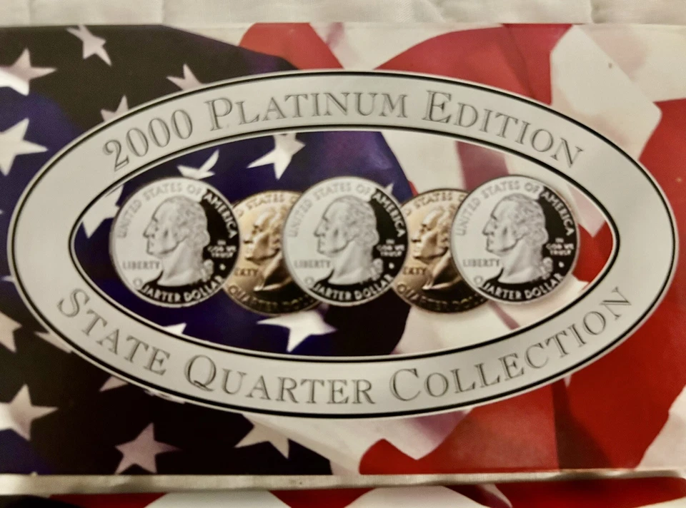 2sets COMMEMORATIVE QUARTERS PLATINUM  & MILLENNIUM Year 2000 NH, VA, MA, MD,SC - Image 4 of 4