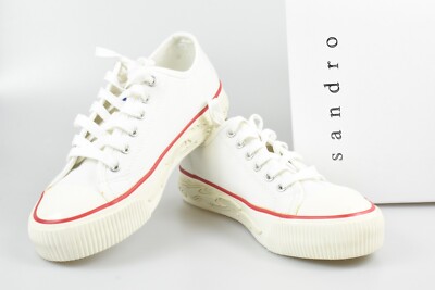 Sandro Anouk Sneakers Damen Eu 38 /UK 5 Niedriges Top Schnürer