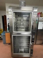 Used NU-VU OP-2LFM Double Deck Electric Heated Proofer Oven Combo 120/208V, 3 Ph