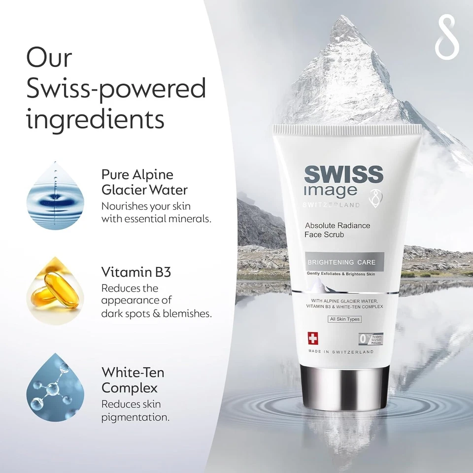New Swiss Image Whitening Care Absolute Radiance Face Scrub 150 ml Free Shipping - Image 3 of 4