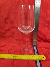 Dishwasher Safe White Wine Glass Hand-Blown Crystal Clear 10"