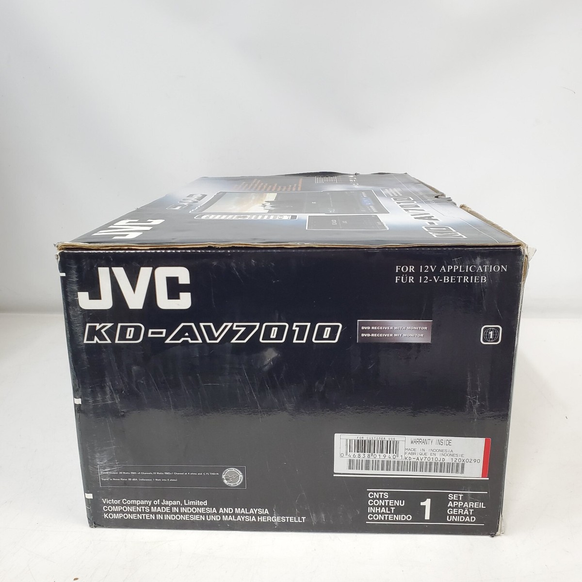 New JVC KD-AV7010 Car In-Dash Video DVD CD Multimedia Center