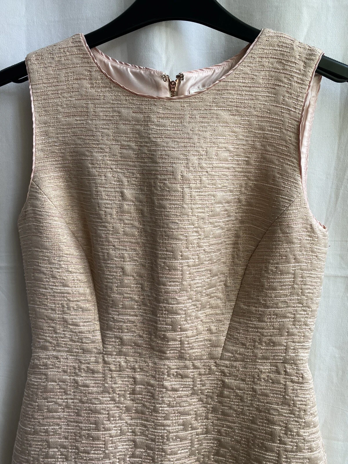 ABITO SMANICATO ROSA E ORO KATE SPADE PARTY TAGLIA US 4 UK 8 N0:26