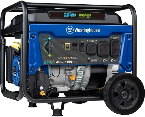 Westinghouse 6,500-W Portable RV Ready Dual Fuel Powered Generator w/ CO Sensor