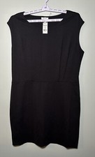 Nine West Size XXL Misses Short Sleeve Black Dress