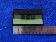A50-08) Fahne/Flagge Patch Milit&auml;r Abzeichen Gummi Klett Deutschland DEU tarn