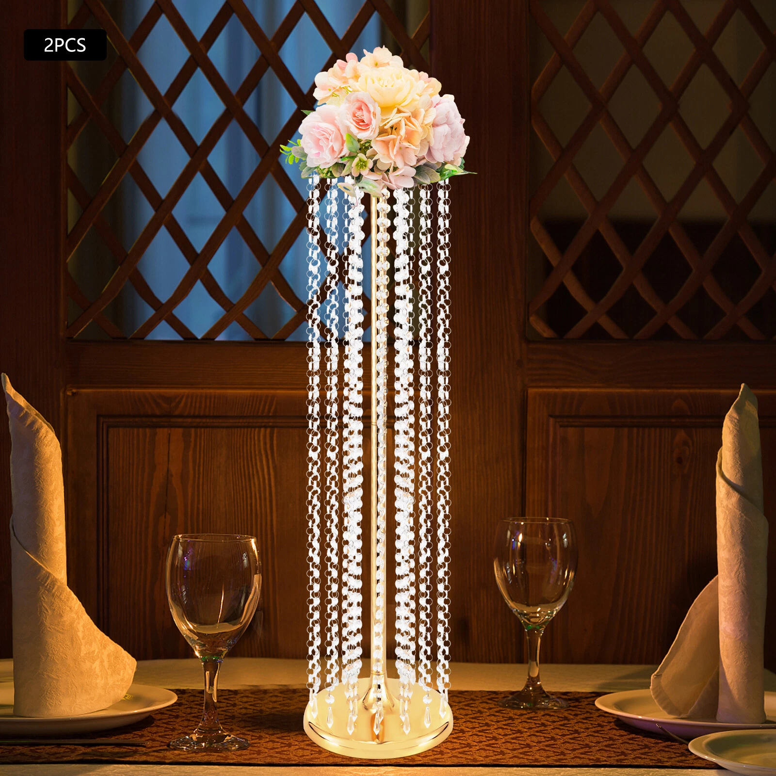 2 PCS 90cm Tall Flower Display Vases Wedding Party Table Centerpieces Decor NEW