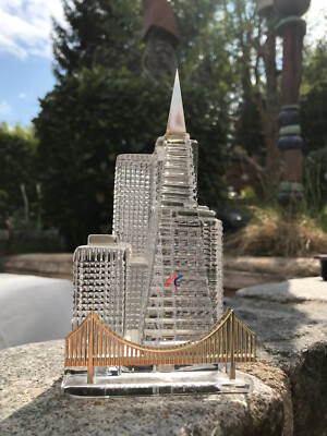 MC Magic Cristal W. Germany San Francisco Skyline Transamerica Pyramide Skulptur